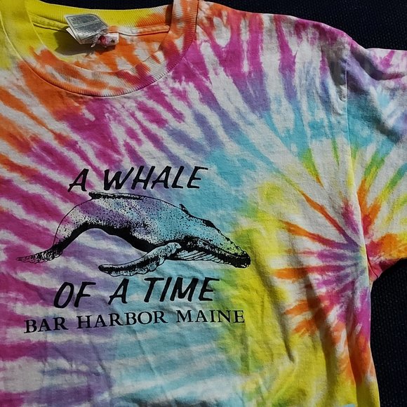 Fruit of the Loom Other - Tie Die souvenir tee, "Bar Harbor Maine"